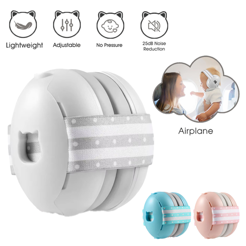 Travel Accessories For 2 Year Old - ที่ครอบหูกันเสียงรบกวนสำหรับเด็กทารก รุ่นใหม่ K10 พร้อมสายรัดศีรษะแบบยืดหยุ่น อุปกรณ์เสริมสำหรับเด็กสำหรับการเดินทางโดยเครื่องบิน