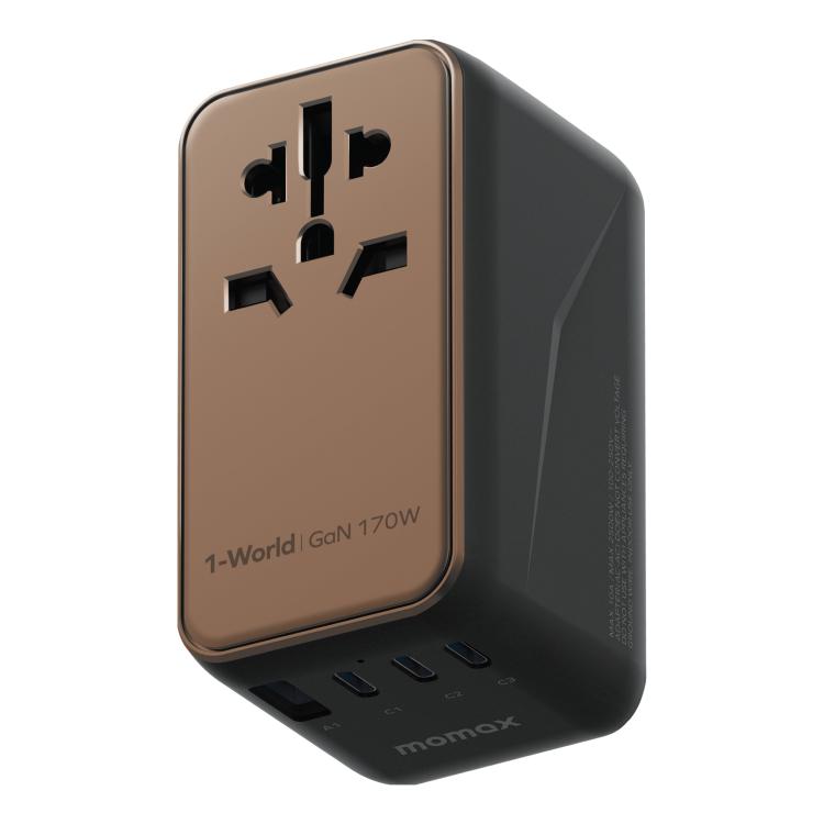 Travel Adapter Universal - โปรโมชั่น MOMAX UA17 1-World PD170W GaN