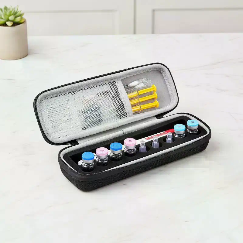 Travel Accessories Organizer Case - กล่องใส่ขวดอินซูลิน 3 มล. 9 ช่อง วัสดุ