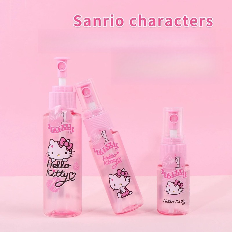 Travel Accessories Girly - ขวดสเปรย์ซานริโอ เฮลโล คิตตี้น่ารัก แบบเติมได้ ขนาดพกพา การ์ตูนอนิเมะ