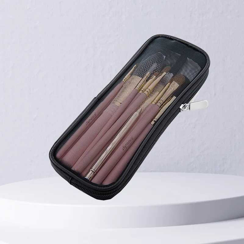 Travel Accessories Organizer Case - แปรงแต่งหน้ากระเป๋าเดินทางเครื่องสําอางค์กระเป๋าใส่เครื่องสําอางค์สําหรับผู้ชายผู้หญิงเครื่องมือความงามตาข่าย Dopp ชุดกระเป๋าล้างอุปกรณ์จัดเก็บข้อมูล
