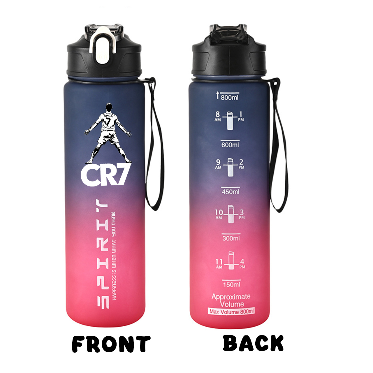 ขวดน้ำใสพกพาสำหรับออกกำลังกายแ - Travel Accessories Bottles บทวิจารณ์และราคา