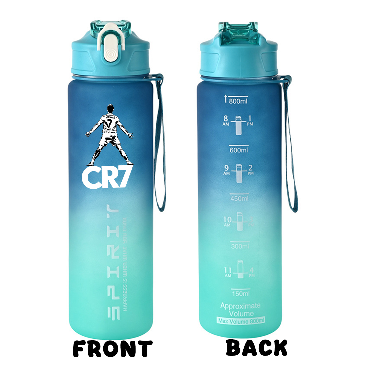 ขวดน้ำใสพกพาสำหรับออกกำลังกายแ - Travel Accessories Bottles บทวิจารณ์และราคา