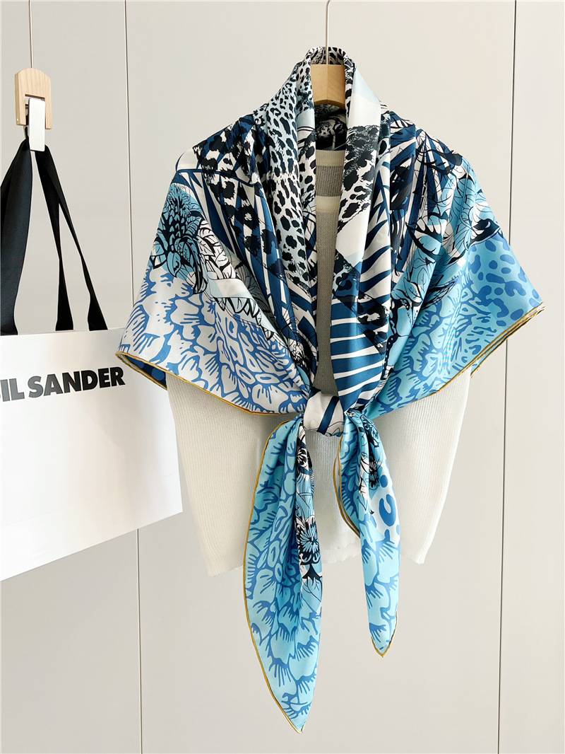 ผ้าพันคอไหมพิมพ์ลายสิงโต ดีไซน - Travel Accessories Designer บทวิจารณ์และราคา