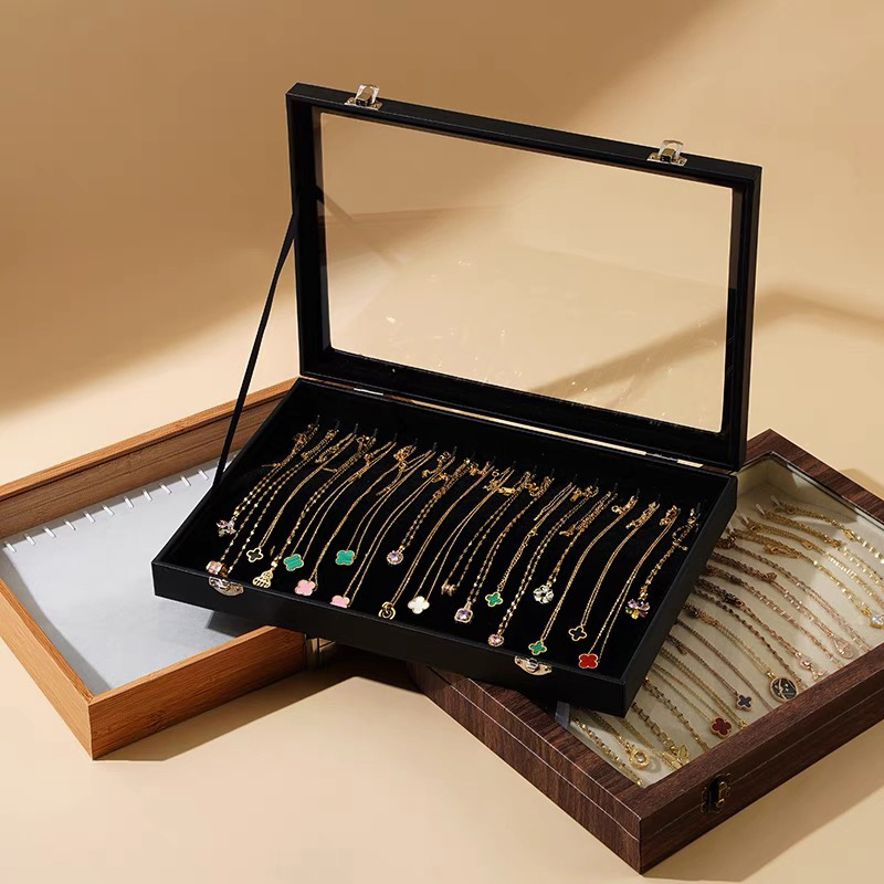 กล่องเครื่องประดับไม้สําหรับงา - Accessories Travel Jewelry Box บทวิจารณ์และราคา
