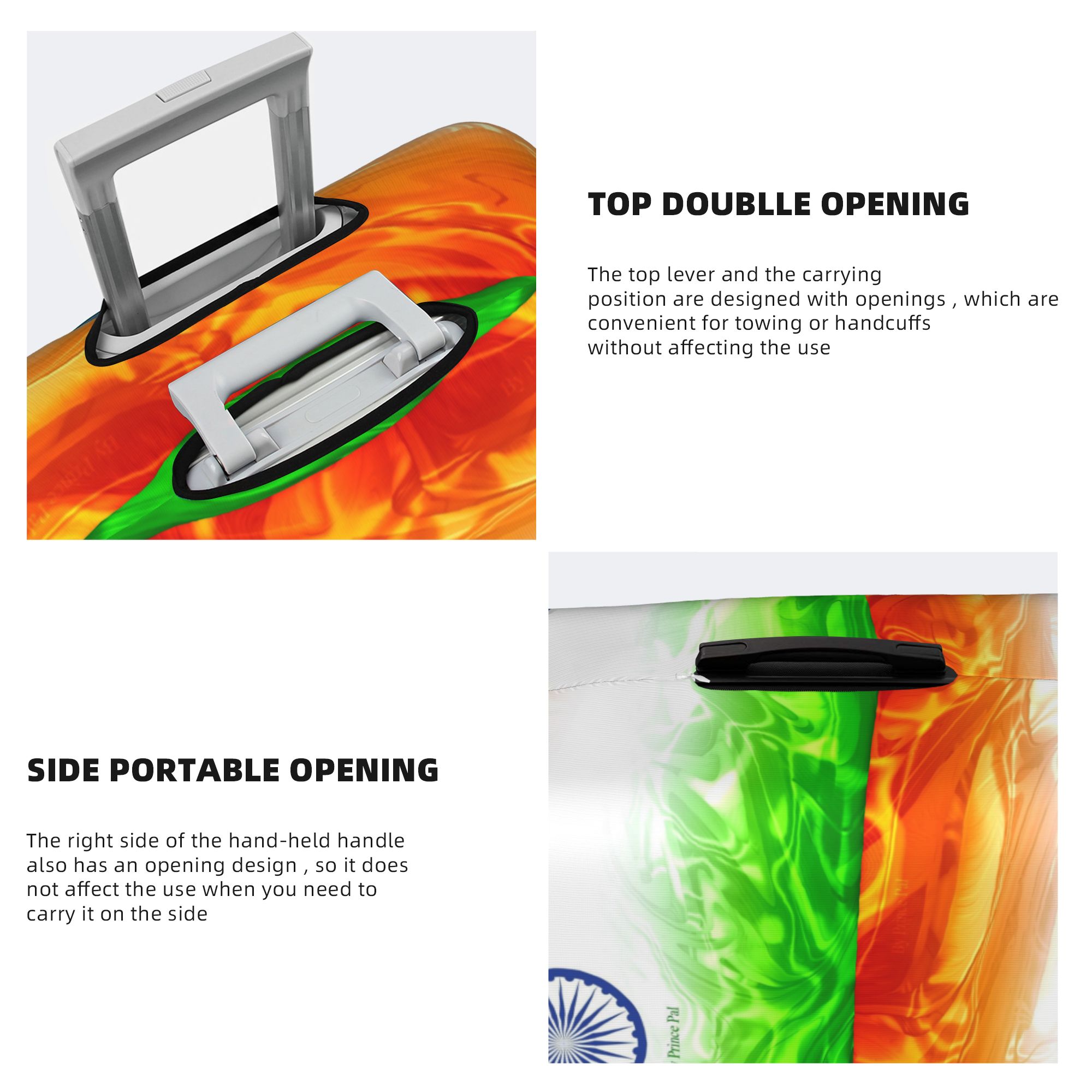 ฝาครอบกระเป๋าเดินทางลายธงชาติอ - Travel Accessories India บทวิจารณ์และราคา