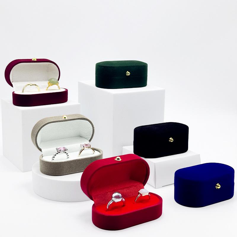 กล่องใส่แหวนแบบพกพาทำจากผ้าสัก - Accessories Travel Jewelry Box บทวิจารณ์และราคา