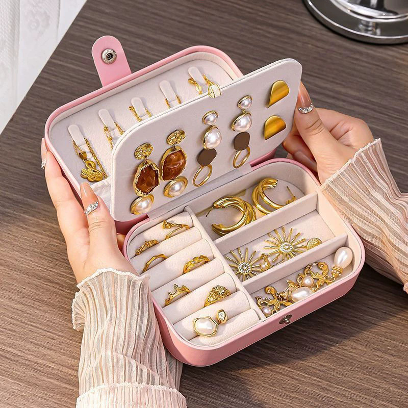 กล่องเก็บเครื่องประดับพกพาขนาด - Accessories Travel Jewelry Box บทวิจารณ์และราคา