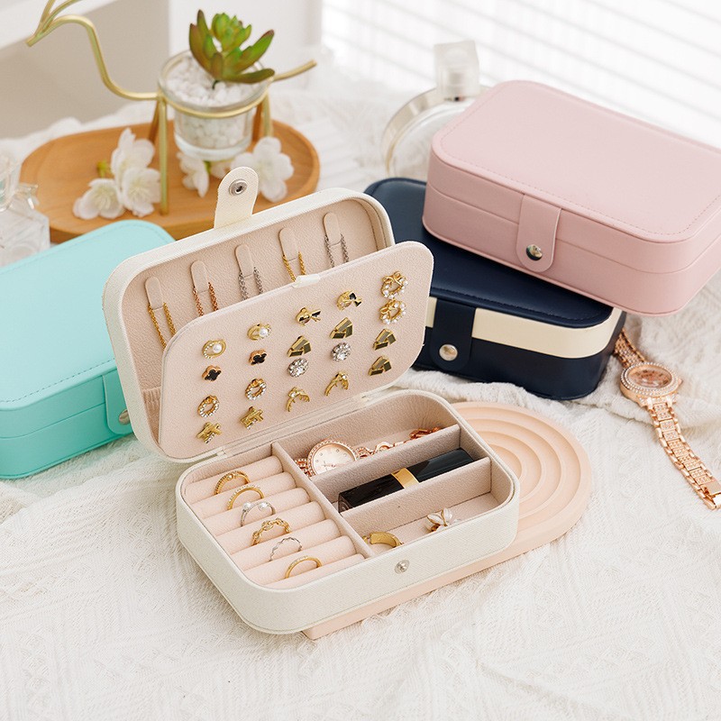 กล่องเก็บเครื่องประดับพกพาขนาด - Accessories Travel Jewelry Box บทวิจารณ์และราคา