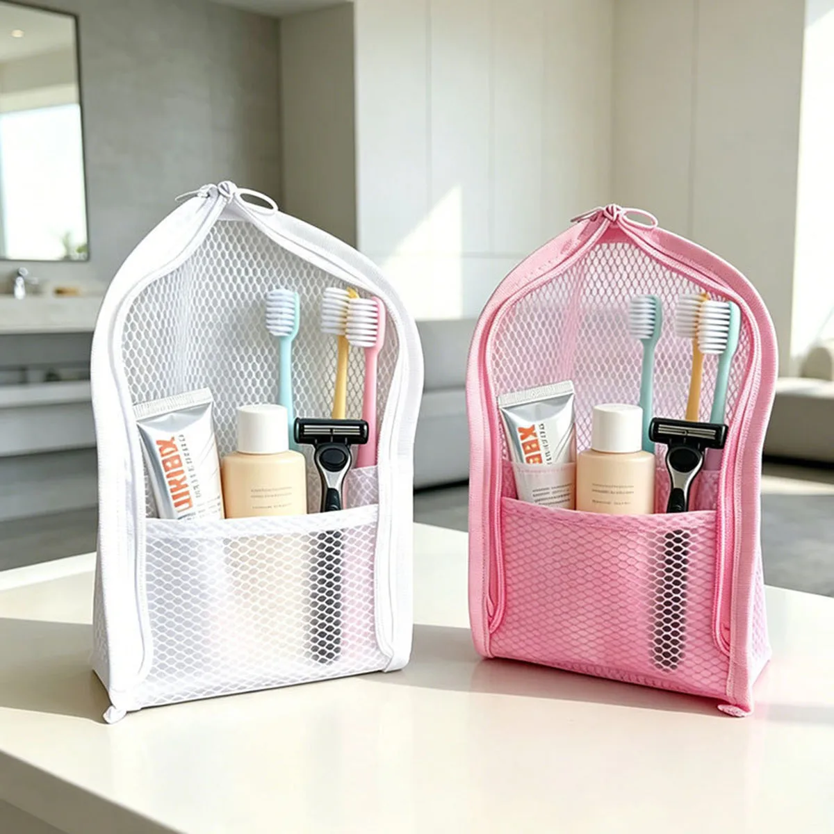 กระเป๋าใส่เครื่องสำอางแบบตาข่า - Travel Accessories Organizer Case บทวิจารณ์และราคา