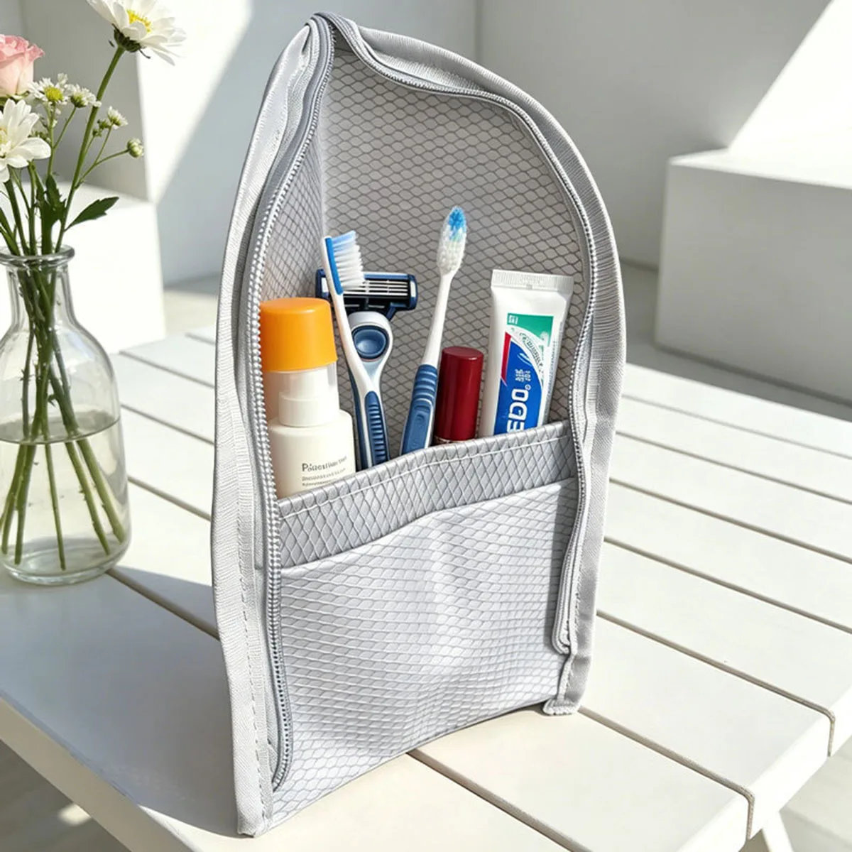 กระเป๋าใส่เครื่องสำอางแบบตาข่า - Travel Accessories Organizer Case บทวิจารณ์และราคา