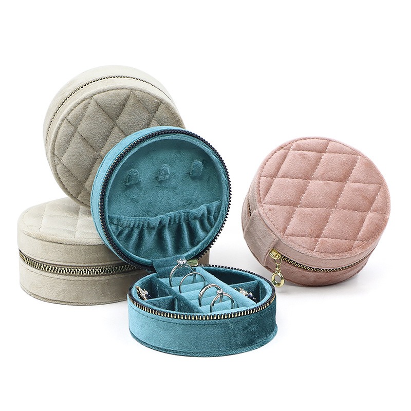 รอบเพชรกํามะหยี่ Travel กล่องเ - Accessories Travel Jewelry Box บทวิจารณ์และราคา