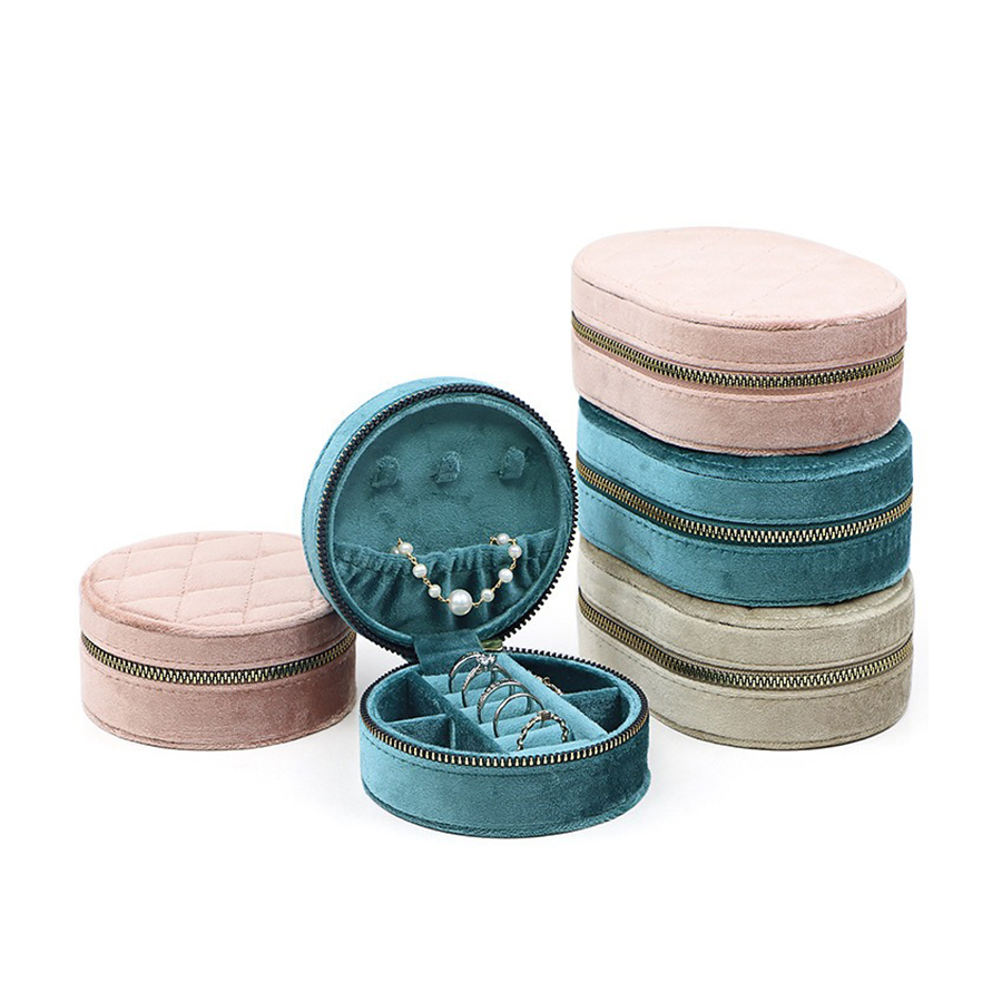 รอบเพชรกํามะหยี่ Travel กล่องเ - Accessories Travel Jewelry Box บทวิจารณ์และราคา