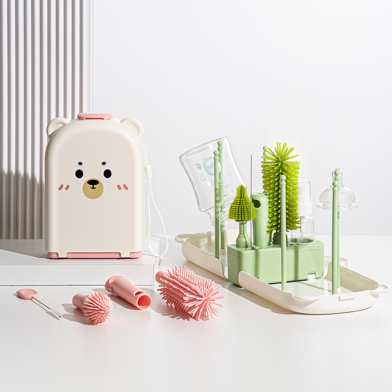 ชุดแปรงล้างขวดนมสําหรับเดินทาง - Travel Accessories For 2 Year Old บทวิจารณ์และราคา