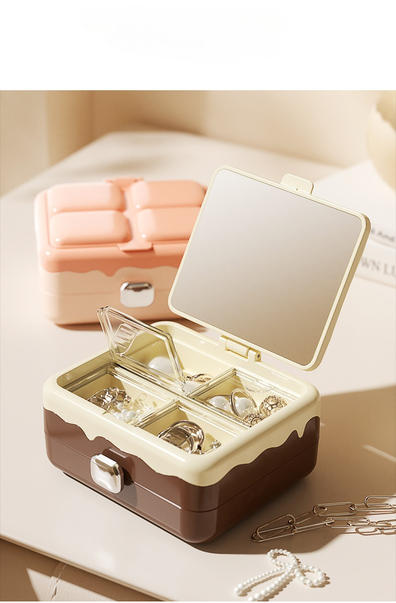 กล่องเก็บเครื่องประดับพกพาขนาด - Accessories Travel Jewelry Box บทวิจารณ์และราคา