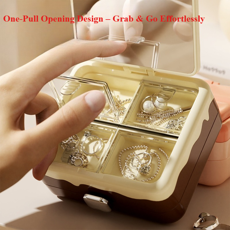 กล่องเก็บเครื่องประดับพกพาขนาด - Accessories Travel Jewelry Box บทวิจารณ์และราคา