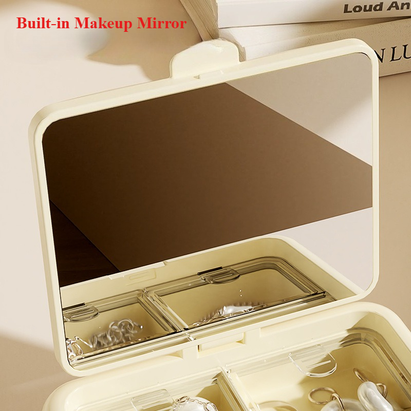 กล่องเก็บเครื่องประดับพกพาขนาด - Accessories Travel Jewelry Box บทวิจารณ์และราคา