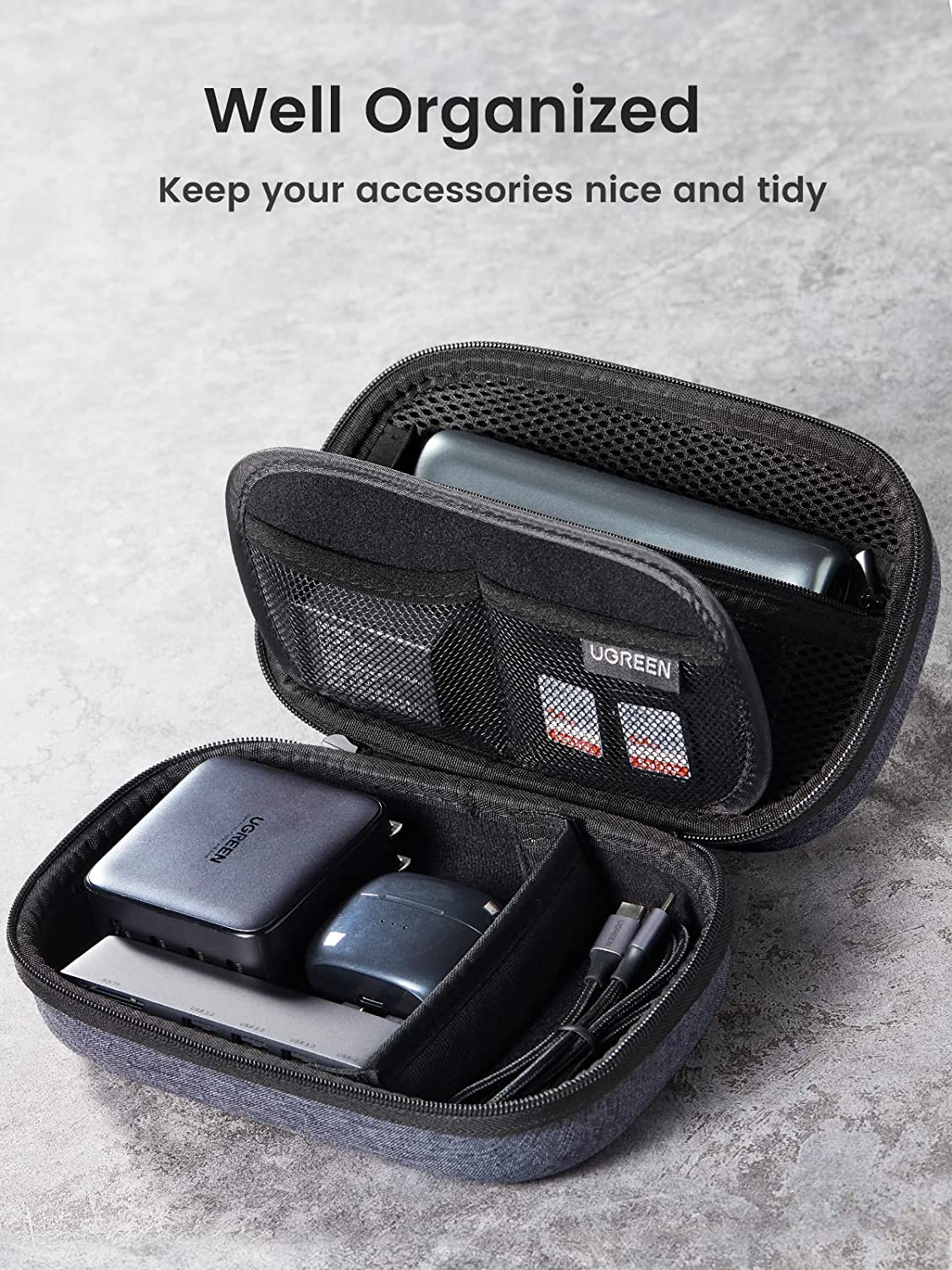 กระเป๋าจัดระเบียบอุปกรณ์อิเล็ก - Travel Accessories Organizer Case บทวิจารณ์และราคา