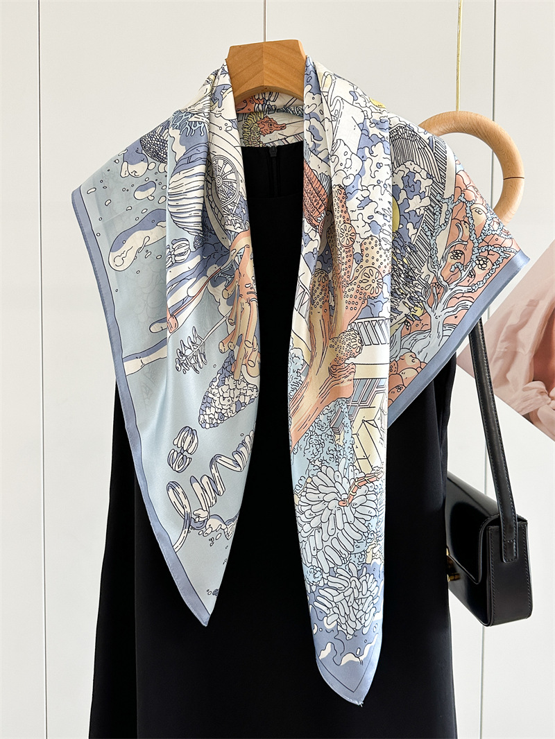 ผ้าพันคอผ้าไหมซาติน 12 มม. สำห - Travel Accessories To Gift บทวิจารณ์และราคา