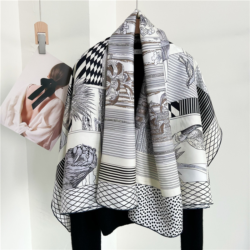 ผ้าพันคอไหมขนาดใหญ่ แบรนด์ดีไซ - Travel Accessories Designer บทวิจารณ์และราคา