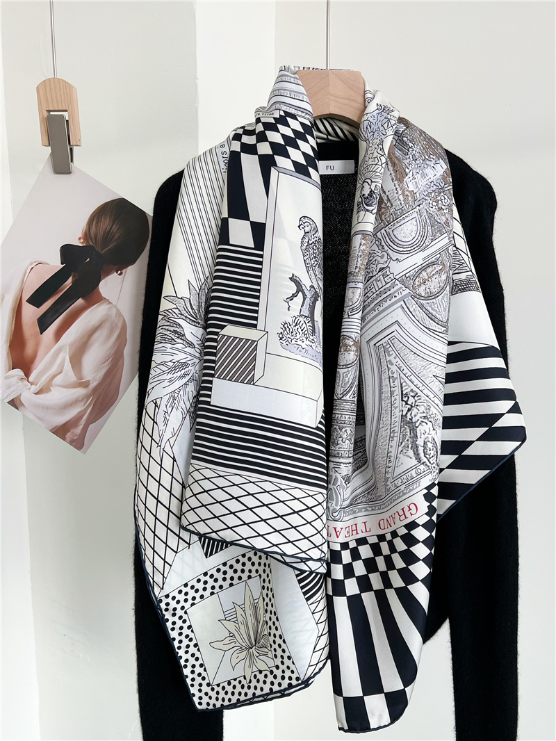 ผ้าพันคอไหมขนาดใหญ่ แบรนด์ดีไซ - Travel Accessories Designer บทวิจารณ์และราคา