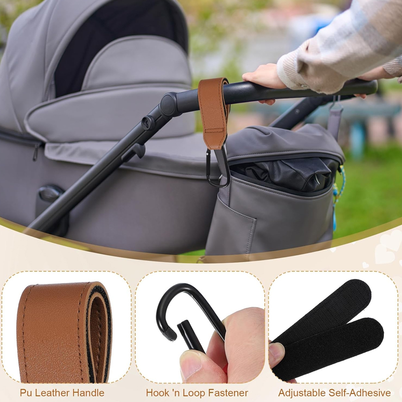 ตะขอเกี่ยวรถเข็นเด็กแบบหนัง 2  - Travel Accessories For 2 Year Old บทวิจารณ์และราคา