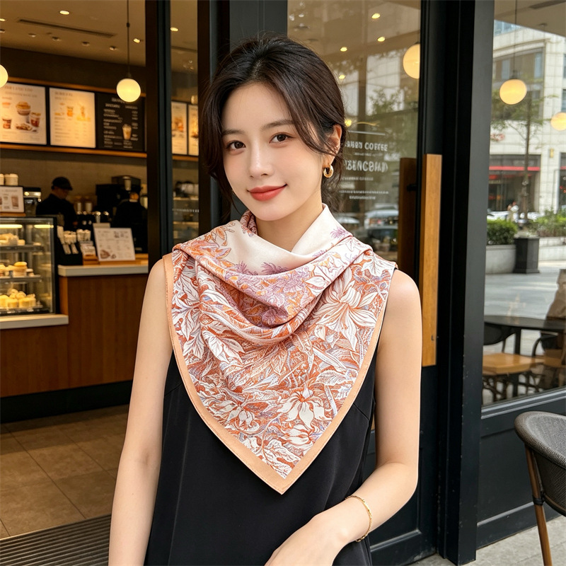 ผ้าพันคอไหมเนื้อนุ่มสำหรับผู้ห - Travel Accessories To Gift บทวิจารณ์และราคา