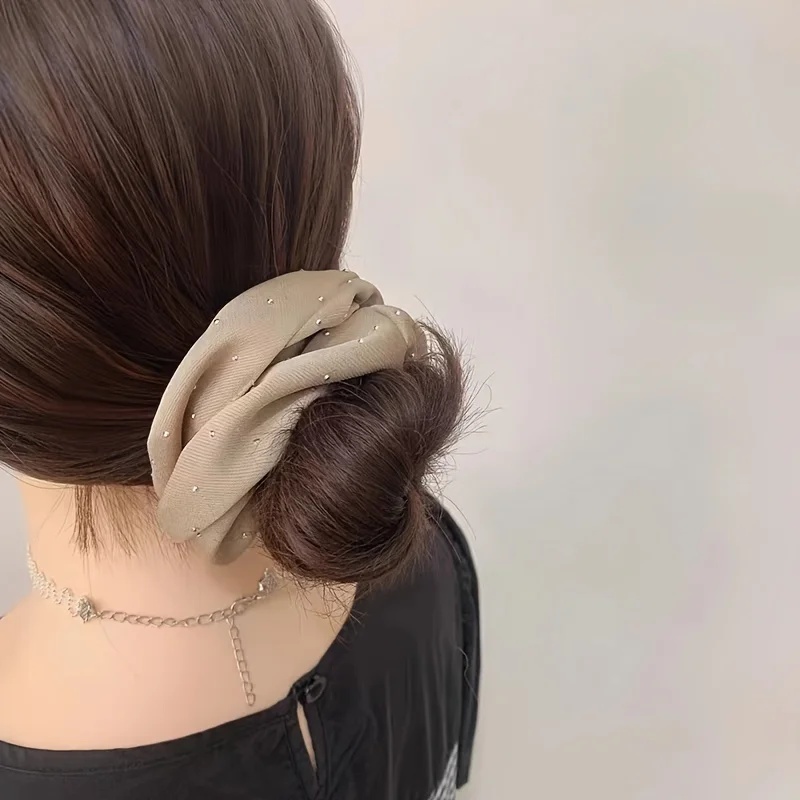 1/3 ชิ้น ยางรัดผมผ้าซาตินประดั - Travel Accessories For Elderly บทวิจารณ์และราคา