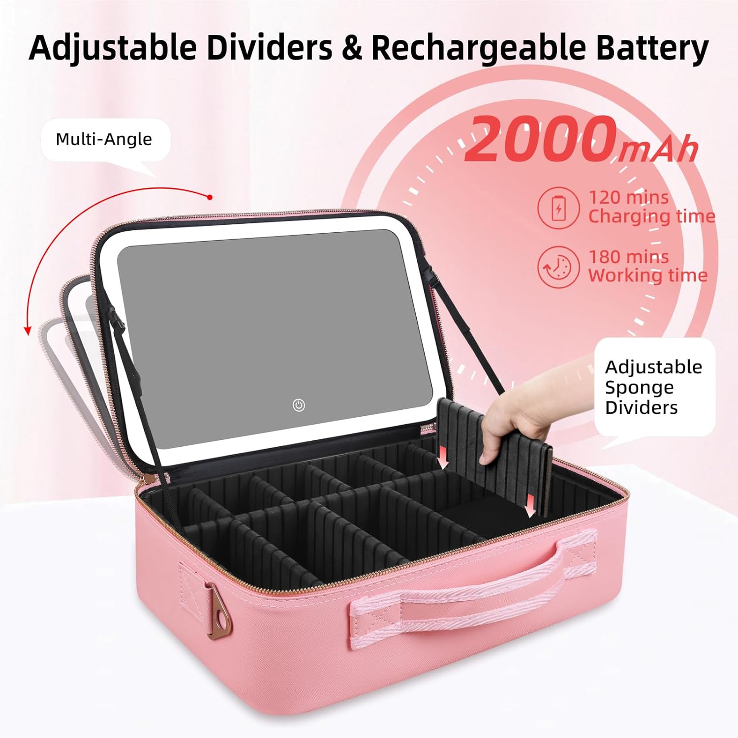 กระเป๋าเครื่องสำอางขนาดใหญ่ 15 - Travel Accessories Organizer Case บทวิจารณ์และราคา